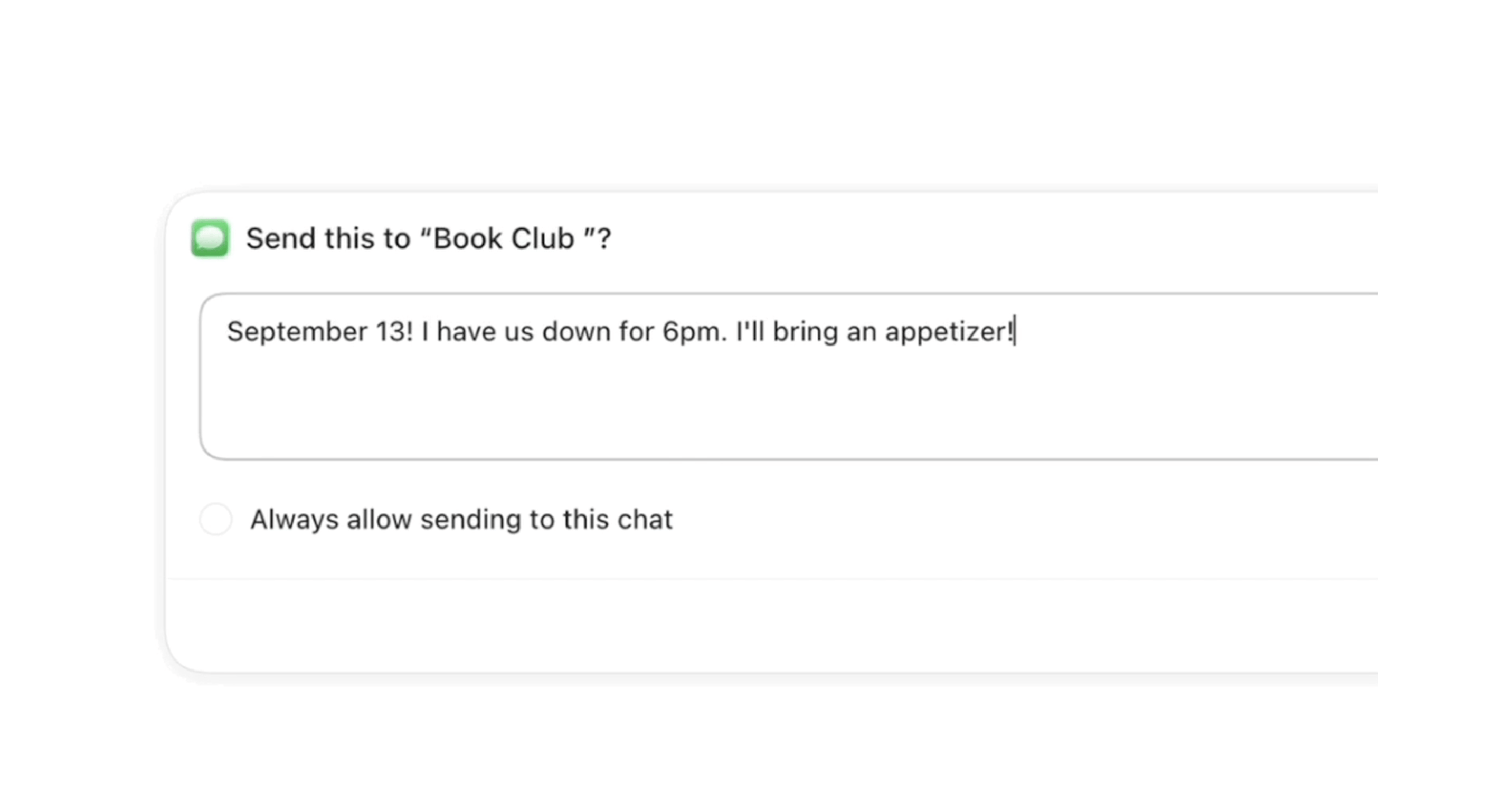 ChatGPT Apple Messages entegrasyonu