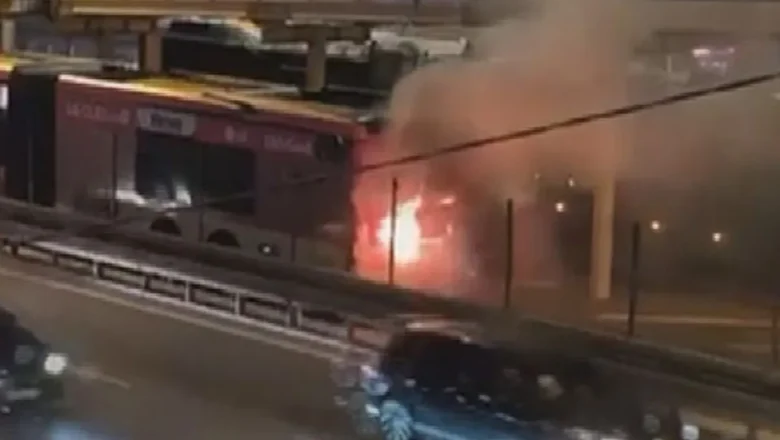 metrobüs yangını