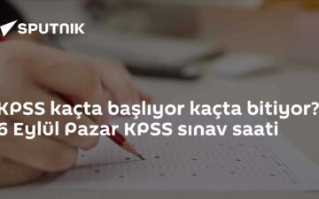 KPSS sınav saati