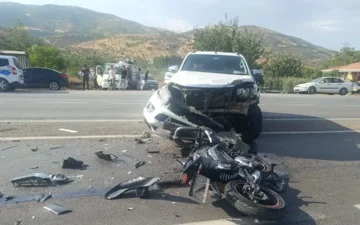 motosikletli hayatını kaybetti