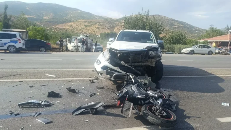 motosikletli hayatını kaybetti